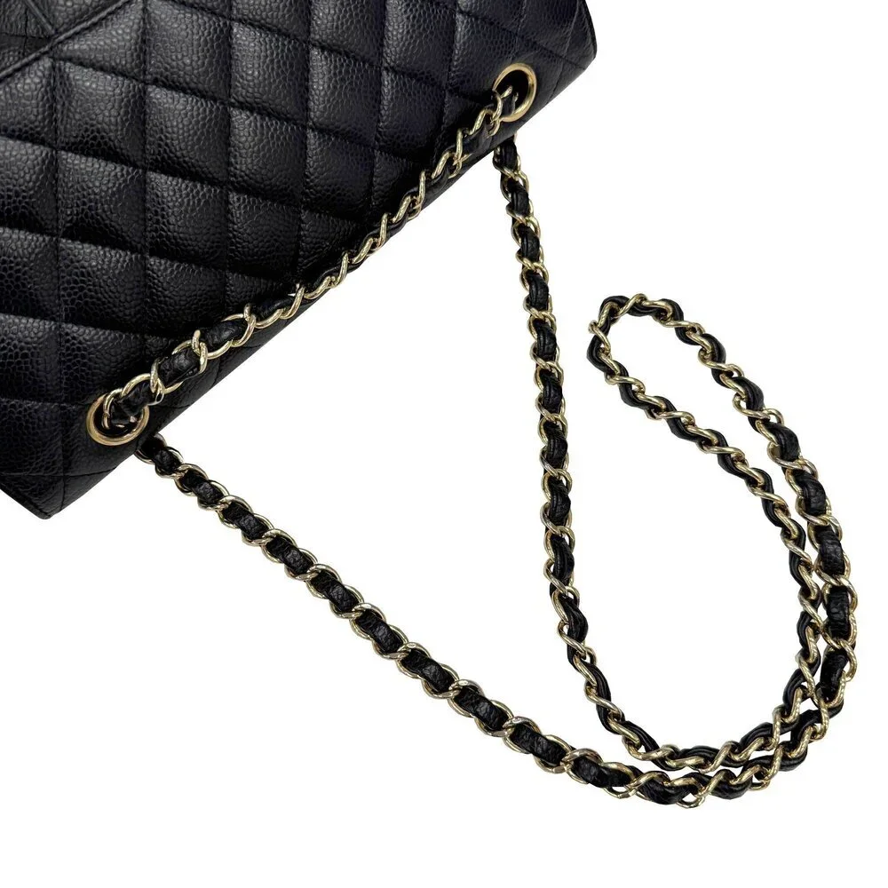 CHANEL Authentic Black Caviar Leather Wallet - Picture 13 of 13